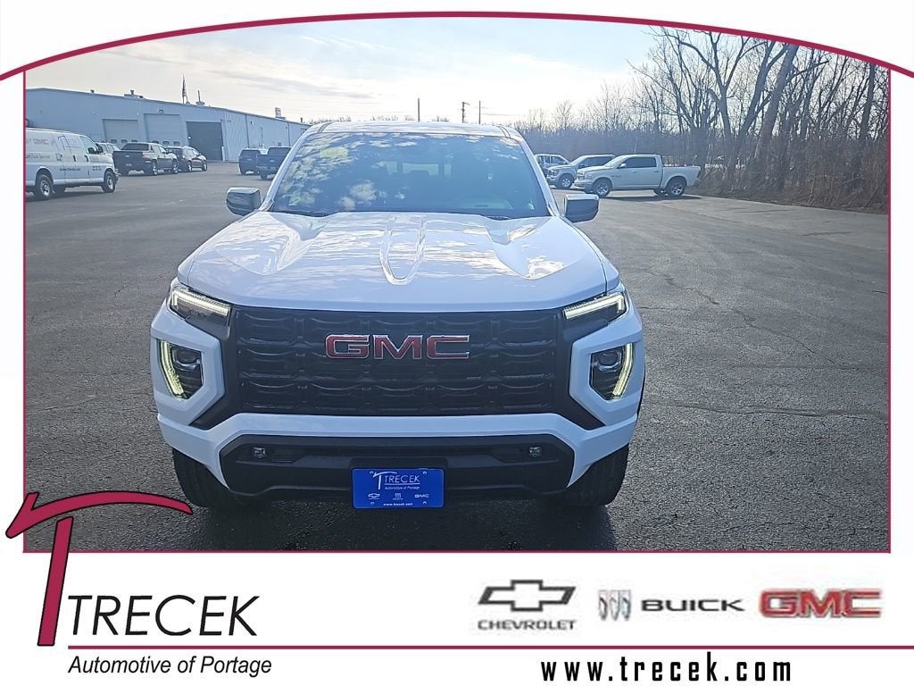 2026 GMC Canyon Elevation in Summit White — front three-quarter view
