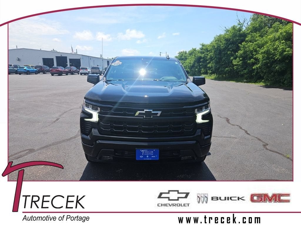2022 Chevrolet Silverado 1500 RST in Black — front three-quarter view