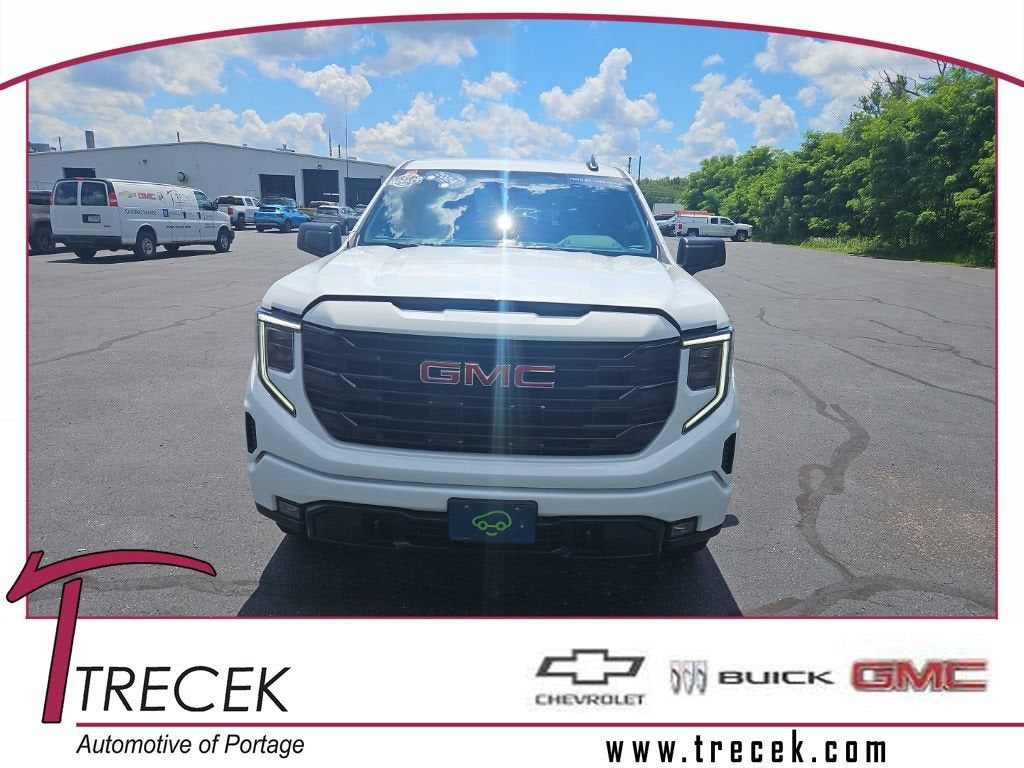2024 GMC Sierra 1500 Elevation in Summit White — front three-quarter view